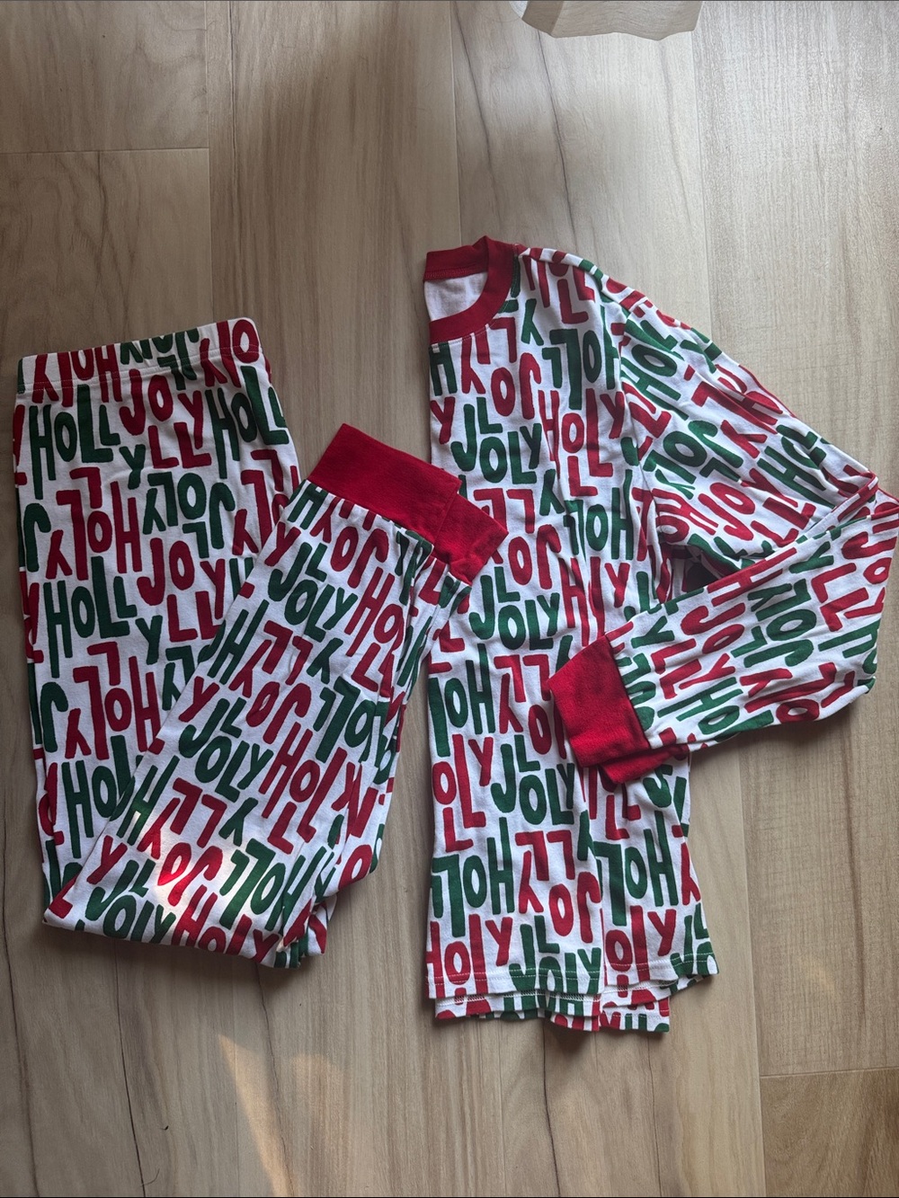 Carter's Red, Green & White 'JOLY/HO' Holiday Pajama Set